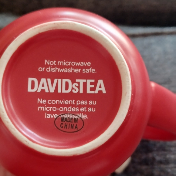 DAVIDs TEA Berry Red Customizable 16oz Nordic Mug Kit Lid Infuser & Pen - Picture 8 of 8